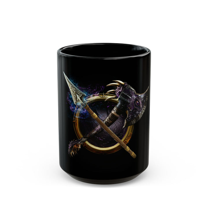 Immortality & Chaos Logo on Black Mug - 15oz