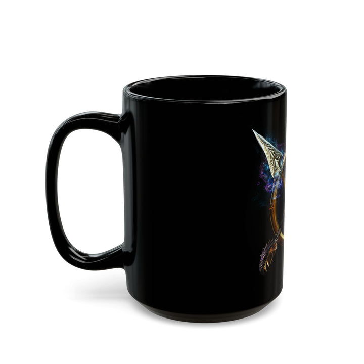 Immortality & Chaos Logo on Black Mug - 15oz